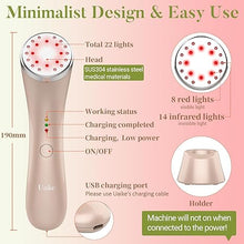 Load image into Gallery viewer, Red Light Therapy for Face - Uaike LED Red Light Therapy Device for Face - Skin Tightening Machine for Anti Aging,Wrinkle Removal,Face Lift,Skin Rejuvenation - Face Massager for Face
