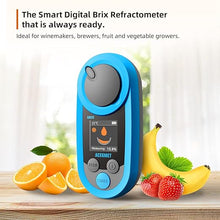 Load image into Gallery viewer, Digital Brix Refractometer, ACEGMET Automatic Temperature Compensation Brix Refractometer Range 0-53%, +/-2 PSU Accuracy, 1 PSU Resolution Brix Meter
