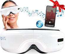 Load image into Gallery viewer, Heated Compression Eye Mask with Music, Face Massager, Rechargeable Sleep Mask with Warm Compress and Facial Vibration, Relaxation and Comfort
