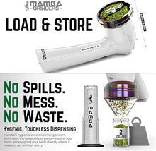 Load image into Gallery viewer, Mamba Loader XL 2g White USB Electric Herb Grinder. Small Portable Metal Herbal Grinder Machine &amp; Spice Mill for the Kitchen
