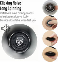 Load image into Gallery viewer, Freelove Upgraded Fox Tri 1.8'' Fidget Spinner with Steel Beads, Luminous Metal Spinners Toys for Adults, Premium Bearing 2~4 Min, Autism Sensory ADHD Anxiety Focus Meditation, Aluminum Alloy, Black
