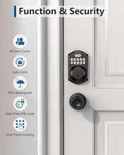 Load image into Gallery viewer, TEEHO TE001 Keyless Entry Door Lock with Keypad - Smart Deadbolt Lock for Front Door with 2 Keys - Auto Lock - Easy Installation - Oil-Rubbed Bronze
