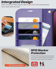 Load image into Gallery viewer, OCASE for iPhone 16 Plus Case Detachable Wallet Case with Card Holder, 2 in 1 Pu Leather Flip Folio with RFID Blocking Stand Wrist Strap Shockproof Phone Cover 6.7 Inch 2024, Purple
