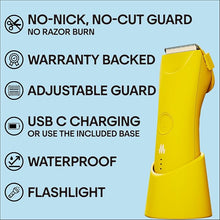 Load image into Gallery viewer, MERIDIAN Trimmer Plus Body Hair Manscaping Trimmer, Adjustable Guard, USB C Charging, Flash Light, Travel Lock, Charging Dock, Bikini Trimmer, Mens Body Hair Trimmer - Solar
