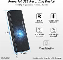 Load image into Gallery viewer, 64GB USB Digital Voice Recorder, Screen Display Charge, Ideal for Lectures or Meetings
