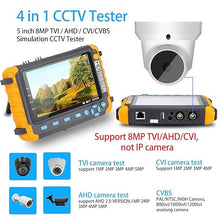 Load image into Gallery viewer, CCTV Monitor Camera Tester HD Display Video Monitor AHD/TVI/CVI/CVBS Camera Test Coaxial Analog Camera Monitor Tester 8MP/5MP/1080P/UTP/PTZ Cable Test/DC12V Output 5 Inch Portable Tester
