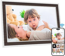 Load image into Gallery viewer, Digital Picture Frame Digital Photo Frame WiFi 10.1 Inch IPS Touch Screen, 16GB Storage, Auto Rotate,Share Photos and Videos via Uhale App from Anywhere
