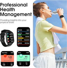 Load image into Gallery viewer, Smart Watch for Men Women(Answer/Make Call), 1.83&quot; Smartwatch Fitness Tracker with Heart Rate/Sleep Monitor, SpO2, Pedometer - 100+ Sport Modes Activity Tracker for Android iOS Phones
