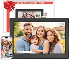 Load image into Gallery viewer, Frameo Digital Picture Frame WiFi -10.1 Inch Digital Photo Frame with 32GB Storage,1280x800 HD IPS LCD Touch Screen,Electronic Picture Frame?Auto-Rotate?Slideshow Share Videos Photos Remotely Via App
