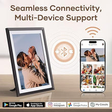 Load image into Gallery viewer, 9.7&quot; Digital Picture Frame, HD Touch Screen Photo Frame with Unlimited Cloud Storage, AI Enhanced Photo, Remote Setup, Instant Sharing Via APP, Perfect for Christmas &amp; Thanksgiving
