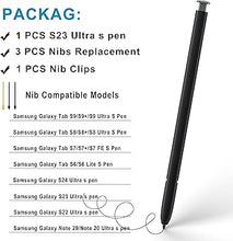 Load image into Gallery viewer, 2 Pack Galaxy S23 Ultra Stylus for Replacement Samsung Galaxy S23 Ultra 5G S Pen, Galaxy S23 Ultra S Pen Without Bluetooth + Tweezer + Metal Nibs (Green)
