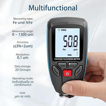 Load image into Gallery viewer, Automotive Paint Depth Gauge,Digital Coating Thickness Tester for Iron Aluminum,Dual Technology,Non-Destructive for Car,Boat,Metal Foil,Furniture Accurate Fe/NF Measurement with Large Display

