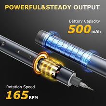 Load image into Gallery viewer, 3.7V Mini Electric Screwdriver Set, 57-in-1 Magnetic Bits Precision Screwdriver Set, Cordless Screwdriver with LED Light, 3 Torque Settings Repair Tool Set for Phone Camera Laptop Watch
