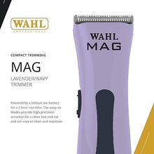 Load image into Gallery viewer, Wahl Professional Sterling Mag Trimmer, Lavender and Navy, Cord/Cordless, Lithium Ion, Quick-Detach Blade, 120 Minute Run Time
