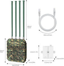 Load image into Gallery viewer, WAVLINK Outdoor WiFi Extender AX1800 Dual Band Long Range WiFi Extender with PoE, IP67 Weatherproof, 4x8dBi High-gain Antennas, Outdoor Access Point for Farm, Courtyard, Factory, Campsite, Gazebo
