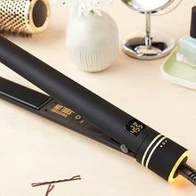 Load image into Gallery viewer, Hot Tools Pro Artist Black Gold Evolve Ionic Salon Hair Flat Iron | Long-Lasting Finish for Straightening Hair, (1 in)

