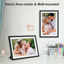 Load image into Gallery viewer, Frameo 10.1 Inch Digital Picture Frame with 1280 x 800 HD IPS Touch Screen, 64GB Large Storage and 2GB RAM WiFi Digital Photo Frame, Easy Setup, Share Moments Remotely via Frameo, Christmas Gi-ft
