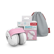 Load image into Gallery viewer, Alpine Muffy Baby Ear Protection for Babies and Toddlers up to 36 Months - CE &amp; ANSI Certified - Noise Reduction Earmuffs - Comfortable Baby Headphones Against Hearing Damage &amp; Improves Sleep - Pink
