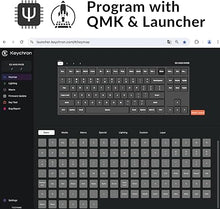 Load image into Gallery viewer, Keychron Q3 Wired Custom Mechanical Keyboard Knob Version, TKL Tenkeyless QMK/VIA Programmable Macro with Hot-swappable Gateron G Pro Red Switch Double Gasket Compatible with Mac Windows Linux (Blue)
