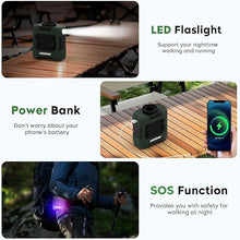 Load image into Gallery viewer, 2024 Upgrade Portable Fan 10000mAh Rechargeable Portable Waist Clip Fan 15500RPM Neck Fan With Max 12H Working Time, 3-speed adjustment with LED flashlight Portable Fan for Outdoor Jobsite and etc
