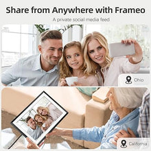 Load image into Gallery viewer, Digital Picture Frame?Built-in 32GB| WiFi Digital Photo Frame with 10.1&quot; HD Touch Display, Send Picture/Video via Frameo App/USB-C/Micro SD, Easy Setup, Great Gift| Classic Black
