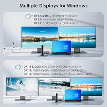 Load image into Gallery viewer, WAVLINK Laptop Docking Station 3 Monitors, 11 in 1 USB C Docking Station with PD3.1 140W Charging, 8K HDMI + Dual 8K Displayport, 5 USB-C/USB-A, SD/TF Slot, Audio/Mic, RJ45 Ethernet for M1/M2/M3/M4
