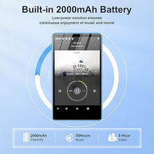 Load image into Gallery viewer, 80GB MP3 Player with Spotify Kids, SWOFY M503 Pro MP3 &amp; MP4 Player with Bluetooth and WiFi, Audible, 4&quot; Touch Screen Portable Music Player Amazon Music Up to 512GB Blue

