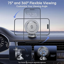 Load image into Gallery viewer, SYNCWIRE for MagSafe Car Mount - Kevlar Material Magnetic Phone Holder for Car Dash,360° Rotation Strong Magnets Car Phone Holder Compatible iPhone 16 Pro Max 15 14 13,Android MagSafe Car Accessories
