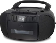Load image into Gallery viewer, GPX BCA209B Portable Am/FM Boombox with CD and Cassette Player, Black
