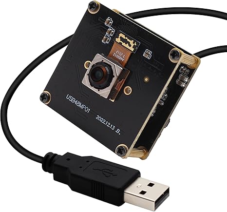 USB Camera Module Autofocus Webcam with 48MP Sensor Mini 4K Camera Embedded Webcam Board for Computer USB2.0 UVC Video PC Opencv Camera Module