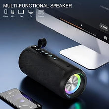 Load image into Gallery viewer, ZZA Bluetooth Speaker with HD Sound, Portable Wireless, IPX5 Waterproof, Up to 24H Playtime, TWS Pairing, BT5.3, for Home/Party/Outdoor/Beach, Electronic Gadgets, Birthday Gift
