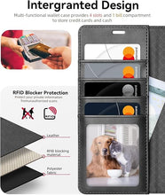 Load image into Gallery viewer, OCASE Compatible with Galaxy S25 Ultra Wallet Case, PU Leather Flip Folio Case with Card Holders RFID Blocking Kickstand [Shockproof TPU Inner Shell] Protective Phone Cover 6.9 Inch 2025, Spliced Gray
