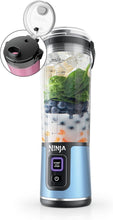 Load image into Gallery viewer, Ninja Blast Portable Blender, Cordless, 18oz. Vessel, Personal Blender For-Shakes and Smoothies, BPA Free, Leakproof-Lid and Sip Spout, USB-C Rechargeable, Dishwasher Safe, Metallic Blue, BC151BM
