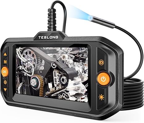 Endoscope Borescope with Light,Teslong 4.3