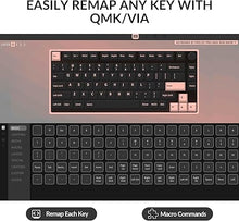 Load image into Gallery viewer, 81 Pro Full Metal Custom Mechanical Keyboard, QMK/VIA Double-Shot PBT Keycap RGB Backlight Hot-swappable Dedicated Winter Bonfire Switch Mechanical Keyboard Compatible with Mac Windows Linux
