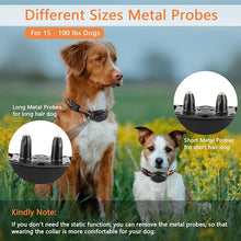 Load image into Gallery viewer, Dog Training Collar for 2 Dogs, IPX7 Waterproof Dog Shock Collar with Remote Control Range 1300ft, 3 Training Modes, Beep, Vibration, Shock, Rechargeable Shock Collar for Large Medium Small Dogs
