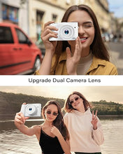 Load image into Gallery viewer, 4K Digital Camera for Photography, Dual 64MP Autofocus Vlogging Camera for YouTube, 2.8&quot; Screen Compact Travel Camera with 32GB SD Card, Anti-Shake, Flash, 16X Digital Zoom, 2 Batteries &amp; Charger
