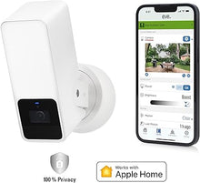 Load image into Gallery viewer, Eve Outdoor Cam (White Edition) – Secure floodlight Camera, (HomeKit Secure Video), 1080p, Night Vision, Wi-Fi (2.4 GHz), Motion Sensor, Two-Way Communication, Flexible &amp; Easy Installation
