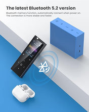 Load image into Gallery viewer, 64GB MP3 Player, Music Player with Bluetooth 5.2, Shuffle, Single Loop, FM Radio, Built-in HD Speaker, Voice Recorder, Mini Design, HiFi Sound, Ideal for Sport, Earphones Included
