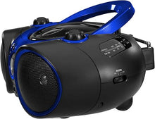 Load image into Gallery viewer, Jensen CD-490 Portable Sport Stereo CD Player with AM/FM Radio and Aux Line-in &amp; Headphone Jack (Blue)
