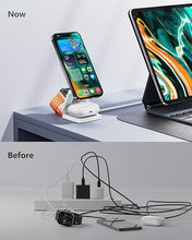 Load image into Gallery viewer, Antank 3 in 1 Charging Station for Apple, Magnetic Foldable Wireless Charger Stand, Portable Travel Charger for iPhone 16 15 14 13 12 Series, AirPods 3/2/Pro, Apple Watch Ultra/SE/9/8/7/6/5/4/3/2
