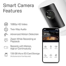 Load image into Gallery viewer, Feit Electric SEC3000/CAM/WIFI Outdoor LED Smart Security Camera with Motion Sensor, 2-Way Audio, 39-Watt Floodlight, Works with Alexa and Google Asst, Alarm, Hardwired, 128 GB Micro SD Card Storage
