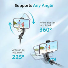 Load image into Gallery viewer, 51&quot; Selfie Stick Tripod, Extendable Cell Phone Stand with Remote, Aluminum Alloy Smartphone Travel Tripod Phone Stand for iPhone 15/14/13/12 Pro Max, Samsung, Huawei, GoPro
