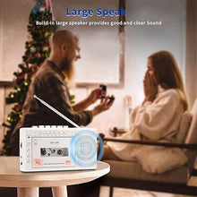 Load image into Gallery viewer, Cassette Player Recorder Walkman, Cassette to Digital Converter via USB or Micro SD Card, Powered by AC or 4 AA Battery, AM FM Radio Tape Recorder with Build-in Speaker and Earphone Jack
