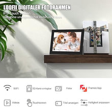 Load image into Gallery viewer, Frameo Digital Photo Frame 10.1 inch WiFi Digital Picture Frame with 1280x800 IPS LCD Touch Screen, Auto-Rotate, Slideshow, Easy Setup to Share Photos or Videos Instantly via Frameo App from Anywhere
