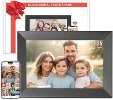 Load image into Gallery viewer, Frameo Digital Picture Frame WiFi - 10.1 Inch Digital Photo Frame with 32GB Storage, 1920x1200 IPS HD Touch Screen, Auto-Rotate, Setup to Share Photos or Videos Remotely via App from Anywhere
