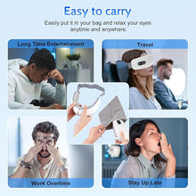 Load image into Gallery viewer, Eye Massager with Heat, Heated Eye Mask with Bluetooth Music, Air Pressure, Vibration, Voice Play Eye Massager, Eye Mask for Relax Eye, Gifts for Women/Men
