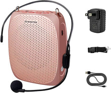 Load image into Gallery viewer, ZOWEETEK Voice Amplifier Microphone Headset for Teachers, Original Personal Voice Amplifier, Work of 12 hrs, Portable Speaker for Classroom, Meeting, Speech, Tour Guide, Support MP3 Format Audio
