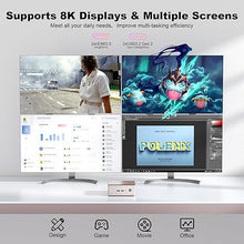 Load image into Gallery viewer, GEEKOM A5 Mini PC, AMD Ryzen 7 5825U(8C/16T, up to 4.5GHz), 16GB DDR4&amp;512GB M.2 PCIe NVMe SSD, Vega 8 Graphics, Windows 11 Pro Desktop Computer Support 8K UHD/Wi-Fi 6/Bluetooth 5.2/USB 3.2
