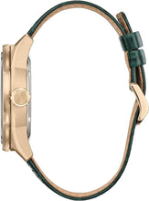 Load image into Gallery viewer, Citizen Eco-Drive Men's Marvel Villians Loki Rose Gold Stainless Steel Case Watch with Deep Green Crocodile Textured Leather Strap, 45mm (Model: AW1363-06W)
